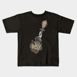 MUSICAL INSTRUMENT GUITAR DECORATIVE ART Kids T-Shirt